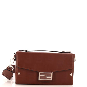 Fendi Baguette Soft Trunk Bag Zucca Leather