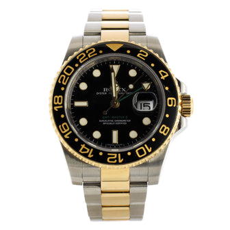 Rolex Oyster Perpetual Date GMT-Master II Automatic Watch Stainless Steel and Cerachrom with Yellow Gold 40