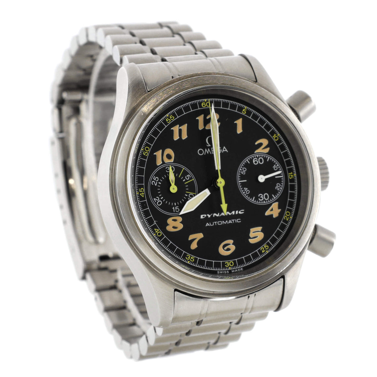 Omega Dynamic III Chronograph Automatic Watch Stainless Steel 38 262968326