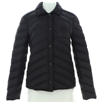 Hermes Women's Button Up Overshirt Jacket Quilted Polyester with Down