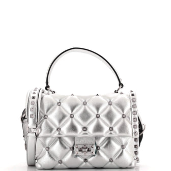 Valentino Garavani Candystud Top Handle Bag Leather Medium
