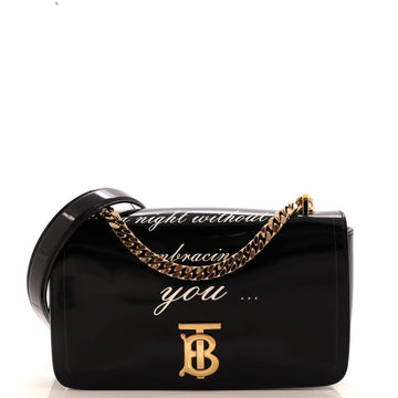 Burberry Lola Shoulder Bag Printed Leather Small