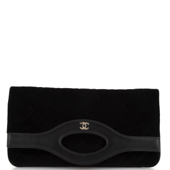 Chanel 31 Pouch Quilted Velvet Medium