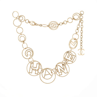 Chanel Logo Chain Belt Metal