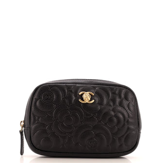 Chanel Cosmetic Case Camellia Caviar