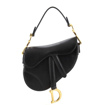 Christian Dior Saddle Handbag Leather Mini