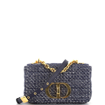Christian Dior Caro Bag Macrocannage Tweed Small