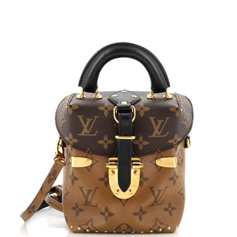 Louis Vuitton Camera Box NM Handbag Studded Reverse Monogram Canvas