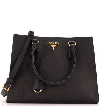 Prada Convertible Open Tote Saffiano Leather Medium