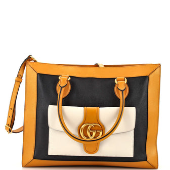 Gucci Dahlia Pocket Tote Leather Medium