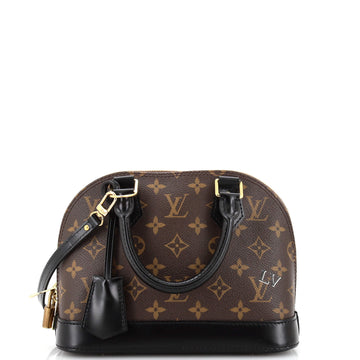 Louis Vuitton Alma Handbag My World Tour Monogram Canvas BB