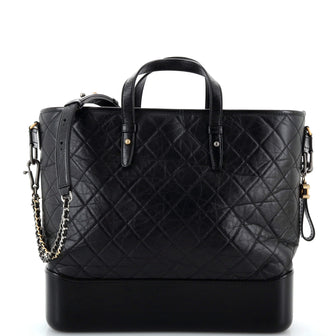 Chanel Gabrielle Shopping Tote Quilted Calfskin Large