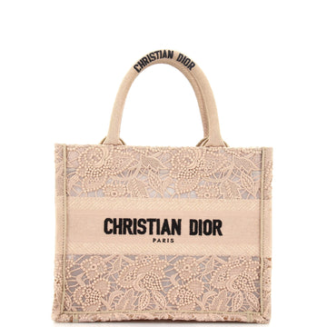 Christian Dior Book Tote Embroidered Lace Small