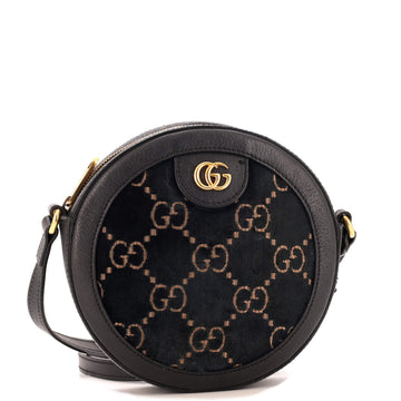 Gucci Ophidia Round Shoulder Bag GG Velvet Mini