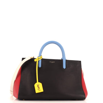 Saint Laurent Multicolor Rive Gauche Cabas Leather Small