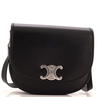 Celine Besace Triomphe Shoulder Bag Leather Medium
