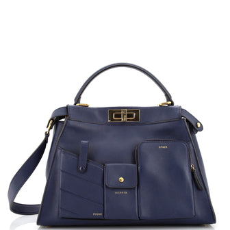 Fendi Peekaboo Utility Bag Leather Regular