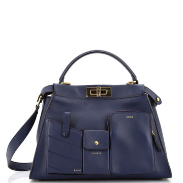 Fendi Peekaboo Utility Bag Leather Regular