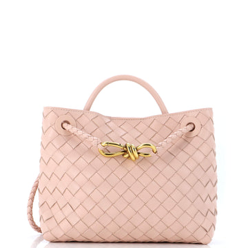 Bottega Veneta Andiamo Top Handle Bag Intrecciato Nappa Small