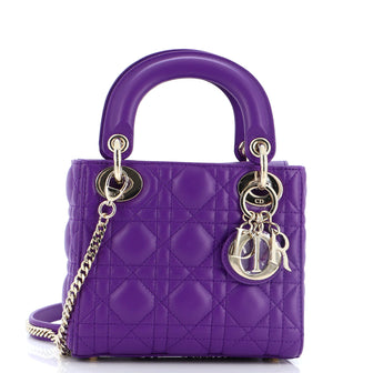Christian Dior Lady Dior Bag Cannage Quilt Lambskin Mini