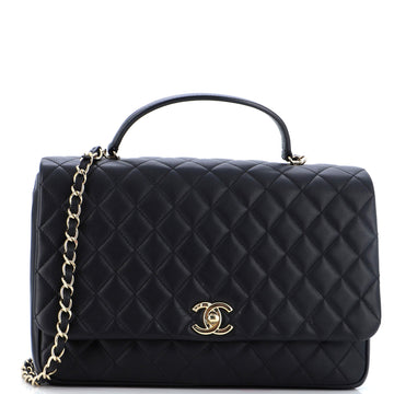 Chanel Citizen Chic Top Handle Bag Quilted Lambskin Medium