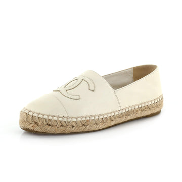 Chanel Women's CC Cap Toe Espadrilles Leather