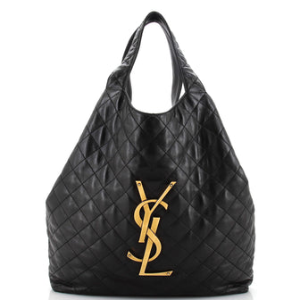Saint Laurent Icare Shopping Tote Quilted Leather Maxi