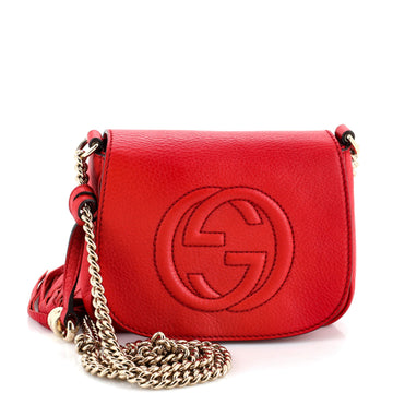 Gucci Soho Chain Crossbody Bag Leather Small