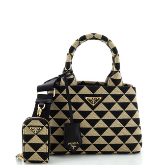 Prada Symbole Tote Jacquard Small