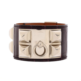 Hermes Collier de Chien Bracelet Alligator