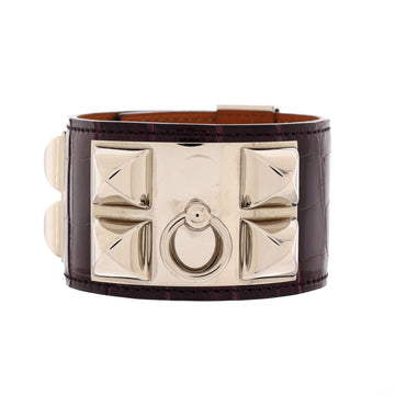 Hermes Collier de Chien Bracelet Alligator