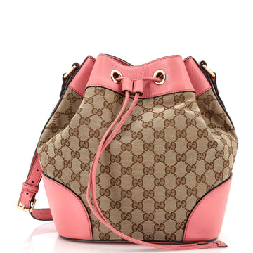 Gucci Classic Bucket Bag GG Canvas Medium