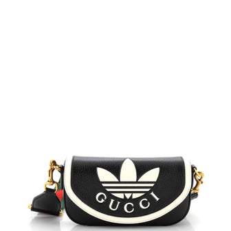 Gucci x adidas Flap Shoulder Bag Leather Mini