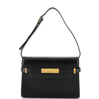 Saint Laurent Manhattan Shoulder Bag Leather Small