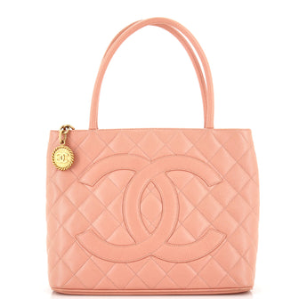 Chanel Medallion Tote Quilted Caviar