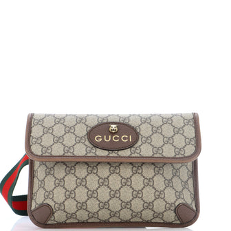 Gucci Neo Vintage Flap Belt Bag GG Coated Canvas