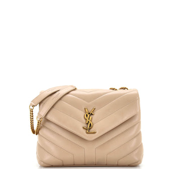 Saint Laurent Loulou Shoulder Bag Matelasse Chevron Leather Small