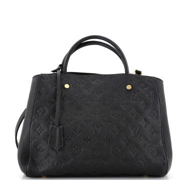 Louis Vuitton Montaigne Handbag Monogram Empreinte Leather MM