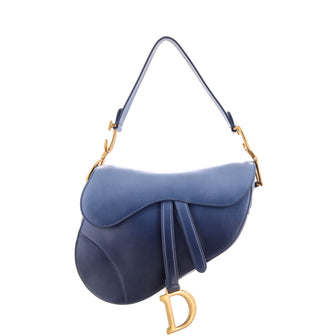Christian Dior Saddle Handbag Gradient Leather Medium
