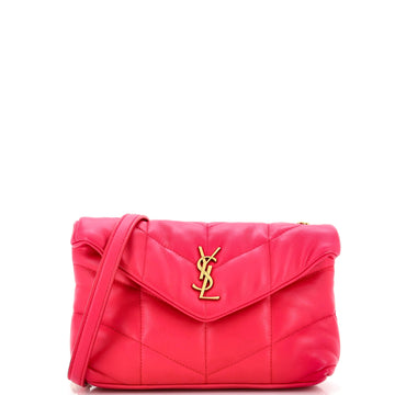 Saint Laurent Loulou Puffer Shoulder Bag Quilted Leather Mini