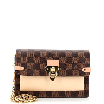 Louis Vuitton Vavin Chain Wallet NM Damier with Leather