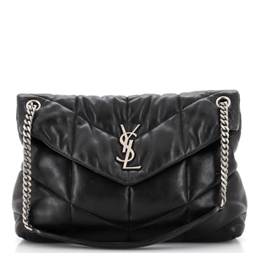 Saint Laurent Loulou Puffer Shoulder Bag Quilted Leather Medium