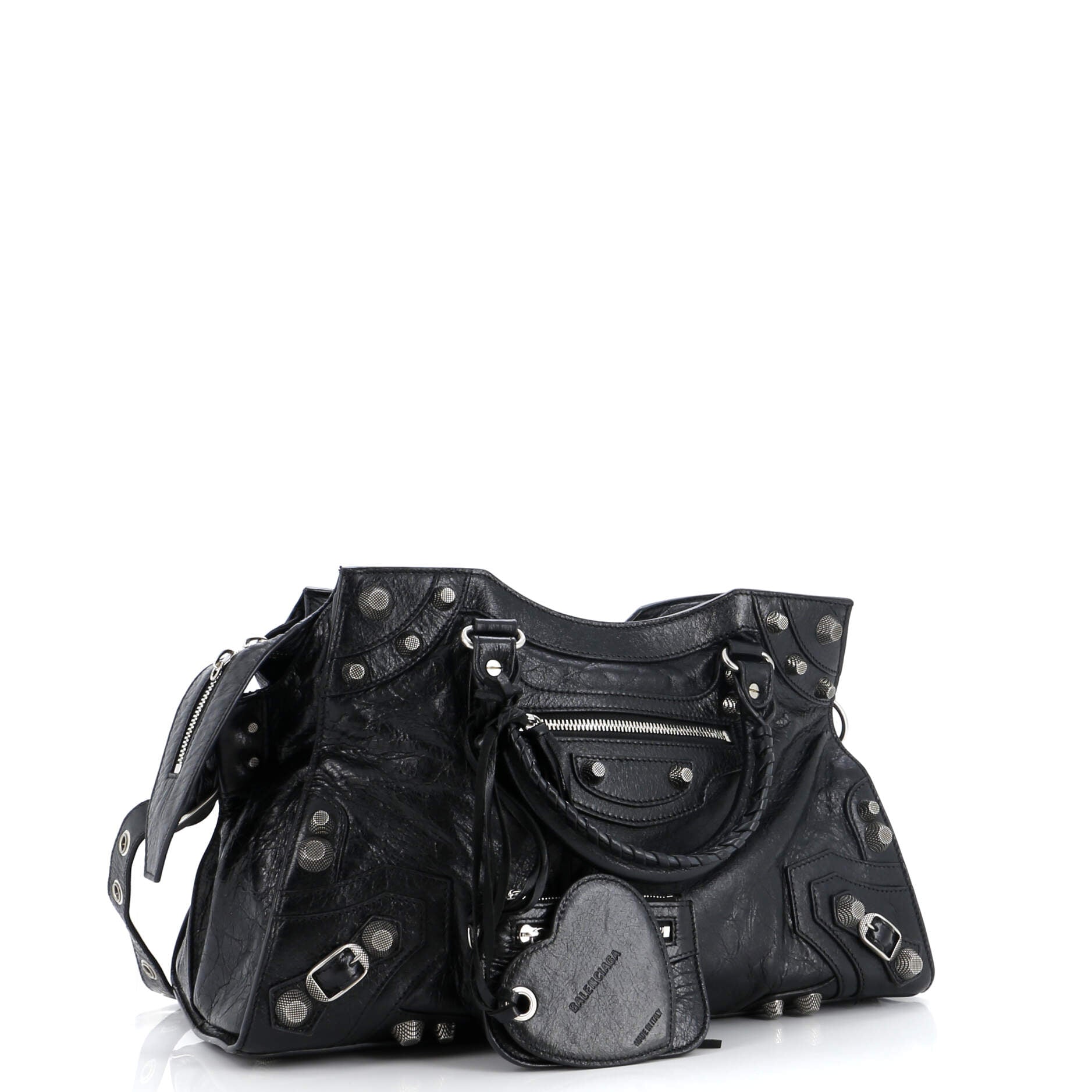 Balenciaga Neo Cagole City Bag Leather Medium Black 2636412