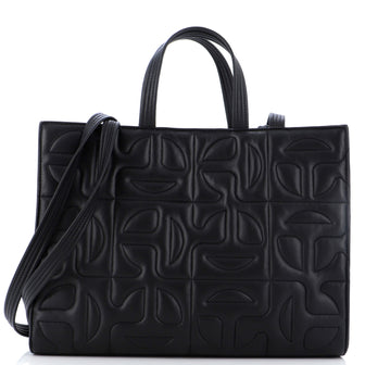 Telfar Moose Knuckles Shopping Tote Quilted Leather Large