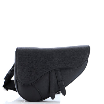 Christian Dior Saddle Crossbody Bag Leather Mini