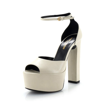 Saint Laurent Women's Jodie Platform Heeled Sandals Leather