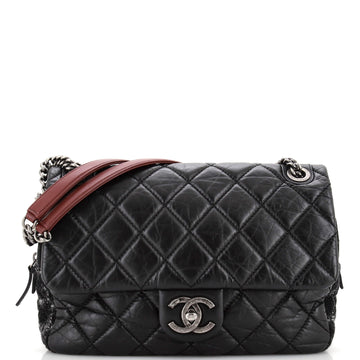 Chanel Portobello Flap Bag Quilted Aged Calfskin Jumbo