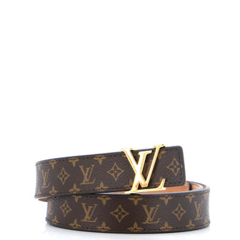 Louis Vuitton LV Initiales Belt Monogram Canvas Thin