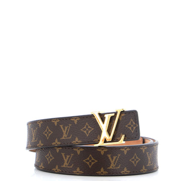 Louis Vuitton LV Initiales Belt Monogram Canvas Thin