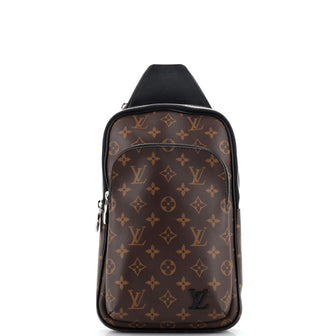 Louis Vuitton Avenue Sling Bag Macassar Monogram Canvas